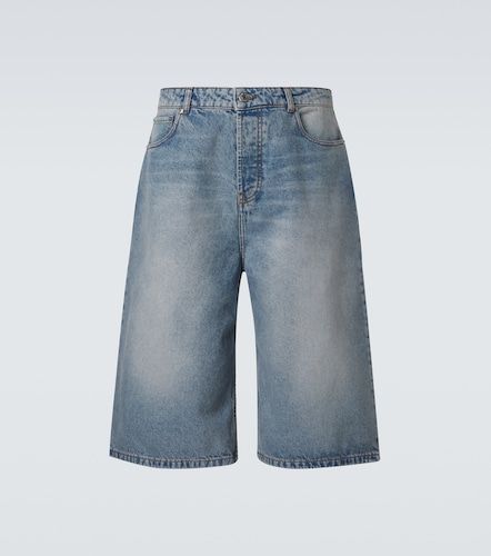 Bermudas de denim con efecto lavado - Ami Paris - Modalova