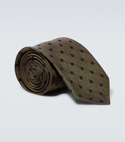 Cravate en soie à pois - Dries Van Noten - Modalova