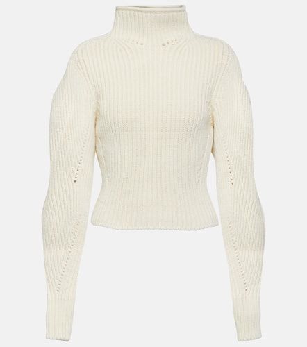 AlaÃ¯a Ribbed-knit wool-blend sweater - Alaia - Modalova
