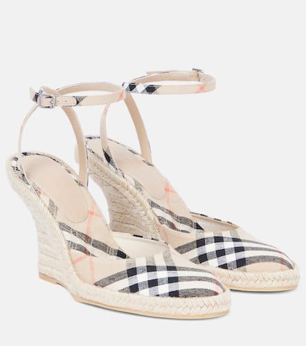 Espadrilles compensées LP Mews 90 - Burberry - Modalova