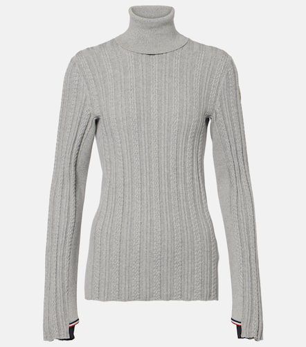 Cable-knit wool-blend sweater - Moncler Grenoble - Modalova