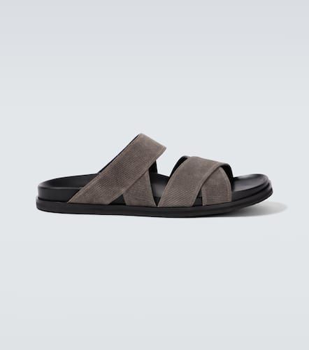 Sandalen Seaton aus Veloursleder - Manolo Blahnik - Modalova