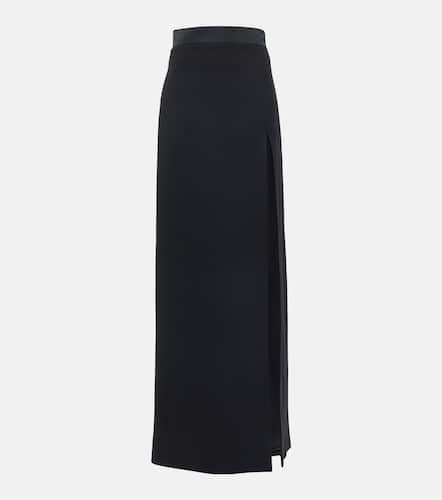 Side-split high-rise wool maxi skirt - Miu Miu - Modalova