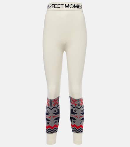 Leggings Nordic de lana en intarsia - Perfect Moment - Modalova