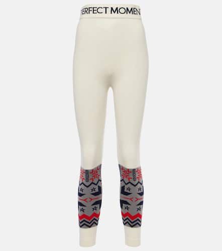 Nordic intarsia wool leggings - Perfect Moment - Modalova