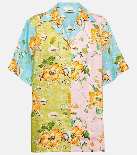 Alémais Camisa bowling Mana de lino floral - Alemais - Modalova