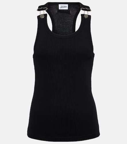 Ribbed-knit cotton tank top - Jean Paul Gaultier - Modalova