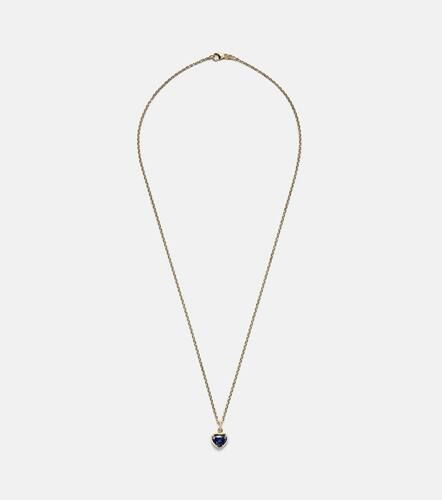 Kt pendant necklace with sapphire and diamonds - Anita Ko - Modalova