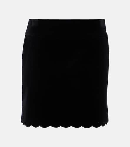 ChloÃ© Scalloped cotton velvet miniskirt - Chloe - Modalova