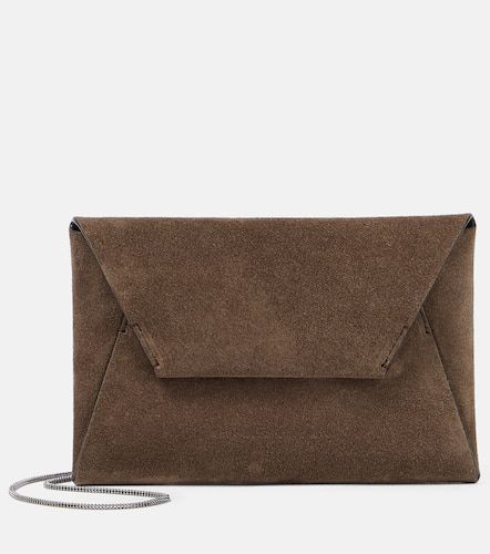 Suede shoulder bag - Brunello Cucinelli - Modalova