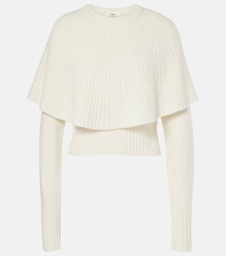 Chloé Caped wool and cashmere top - Chloe - Modalova