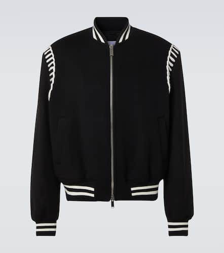 Chaqueta bomber de lana bordada - Alexander McQueen - Modalova