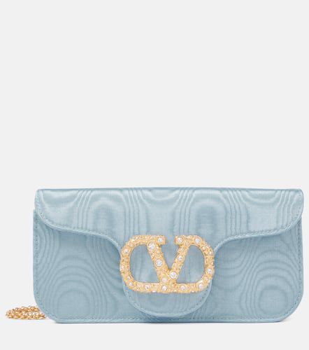 Bolso cruzado Locò Mini de muaré adornado - Valentino Garavani - Modalova