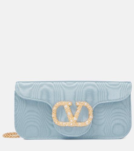 Verzierte Clutch Locò Mini aus Moiré - Valentino Garavani - Modalova