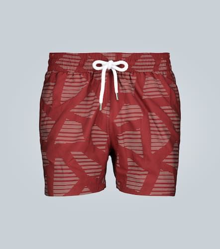 Badeshorts mit Jacquard-Streifen - Frescobol Carioca - Modalova