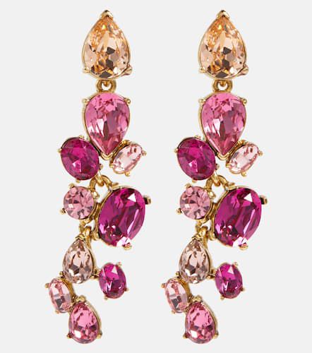 Scramble crystal-embellished earrings - Oscar de la Renta - Modalova