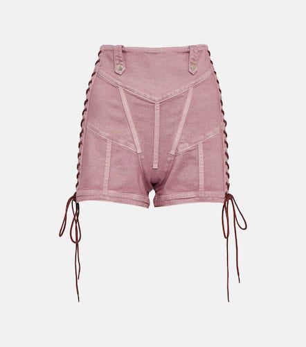 X KNWLS high-rise denim corset shorts - Jean Paul Gaultier - Modalova