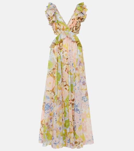 Vestido midi Pop de algodón floral con volantes - Zimmermann - Modalova