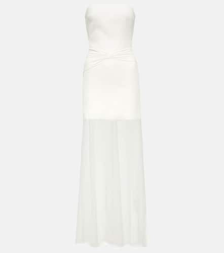 Bridal strapless gathered cady gown - David Koma - Modalova