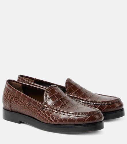 Dinelio croc-effect leather loafers - Manolo Blahnik - Modalova