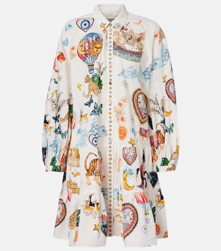 Abito corto in cotone con stampa - Camilla - Modalova