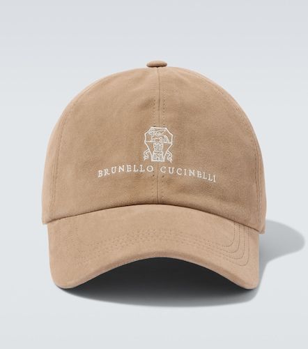 Gorra de ante con logo - Brunello Cucinelli - Modalova