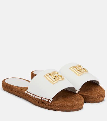 Embellished leather espadrilles - Dolce&Gabbana - Modalova