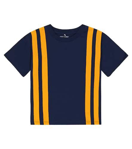 Panel striped cotton jersey T-shirt - Mini Rodini - Modalova