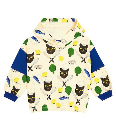 Chef Cat cotton jersey hoodie - Mini Rodini - Modalova
