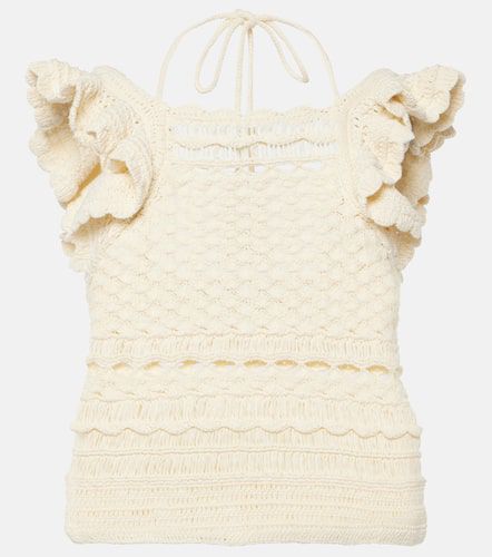 Waverly ruffled crochet cotton top - Zimmermann - Modalova