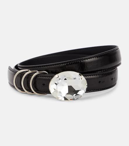 Embellished leather belt - Alessandra Rich - Modalova