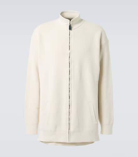 Logo cotton-blend zip-up cardigan - Balenciaga - Modalova