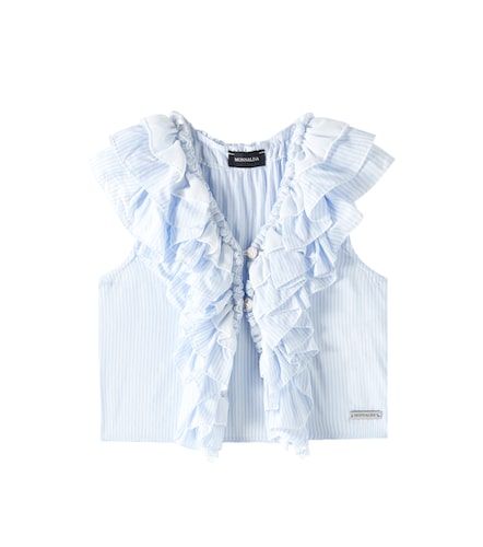 Monnalisa Top a righe con volant - Monnalisa - Modalova