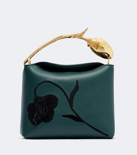 Bloom Mini embroidered leather top-handle bag - Erdem - Modalova