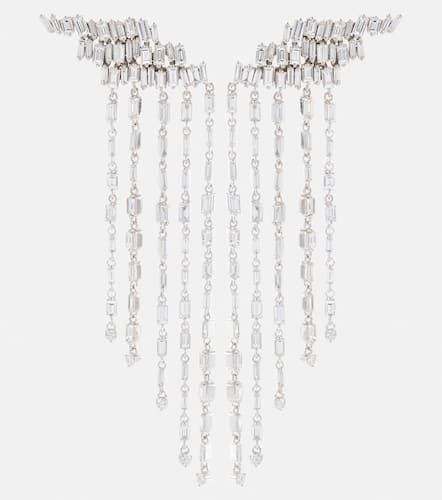 Classic Angel 18kt white gold drop earrings with diamonds - Suzanne Kalan - Modalova