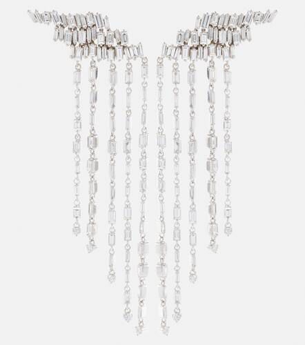 Orecchini pendenti Classic Angel in oro bianco 18kt con diamanti - Suzanne Kalan - Modalova