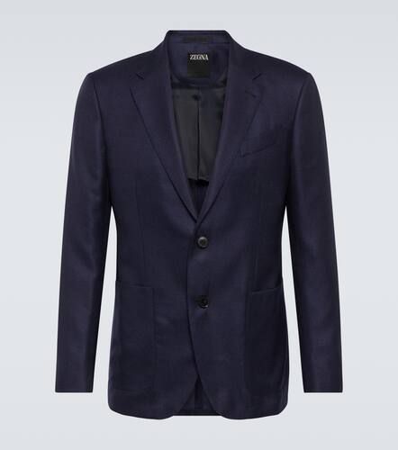 Single-breasted cashmere and silk blazer - Zegna - Modalova