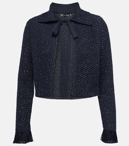 Cotton-blend tweed jacket - Oscar de la Renta - Modalova