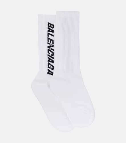 Balenciaga Logo cotton-blend socks - Balenciaga - Modalova
