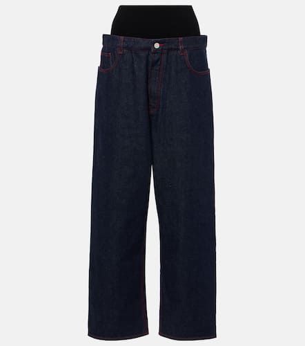 AlaÃ¯a High-rise wide-leg jeans - Alaia - Modalova