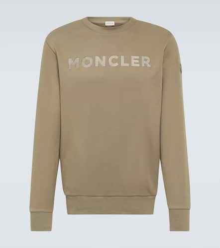 Logo cotton fleece sweatshirt - Moncler - Modalova