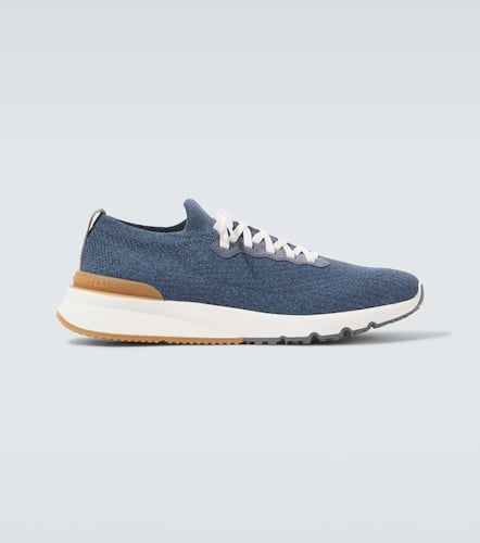 Sneakers aus Denim - Brunello Cucinelli - Modalova