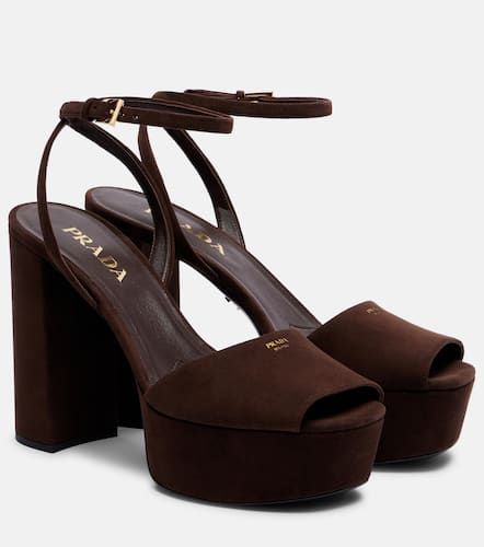 Plateausandalen 115 aus Veloursleder - Prada - Modalova