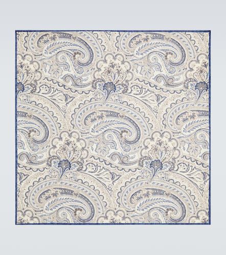 Paisley silk pocket square - Brunello Cucinelli - Modalova
