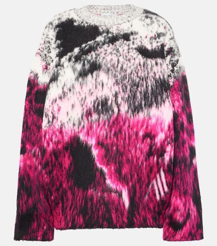 Oversized wool-blend jacquard sweater - The Attico - Modalova