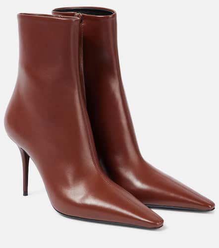 Ashley 90 leather ankle boots - Saint Laurent - Modalova