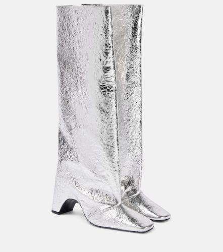 Foil Bridge 85 leather knee-high boots - Coperni - Modalova