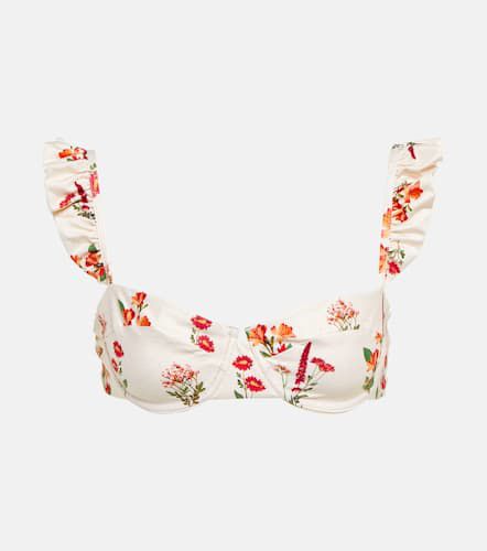 Kiwi Oasis floral bikini top - Agua by Agua Bendita - Modalova