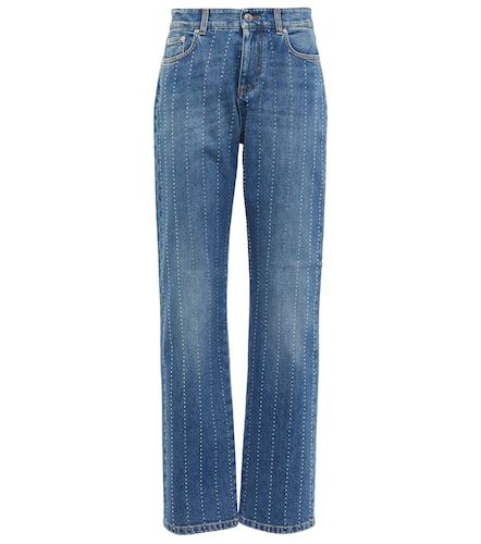 Jeans cropped adornados - Stella McCartney - Modalova