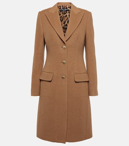 Tailored camel hair coat - Dolce&Gabbana - Modalova